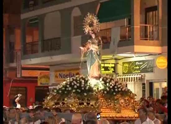 Procesión de la Vírgen del Rosario en La Mata